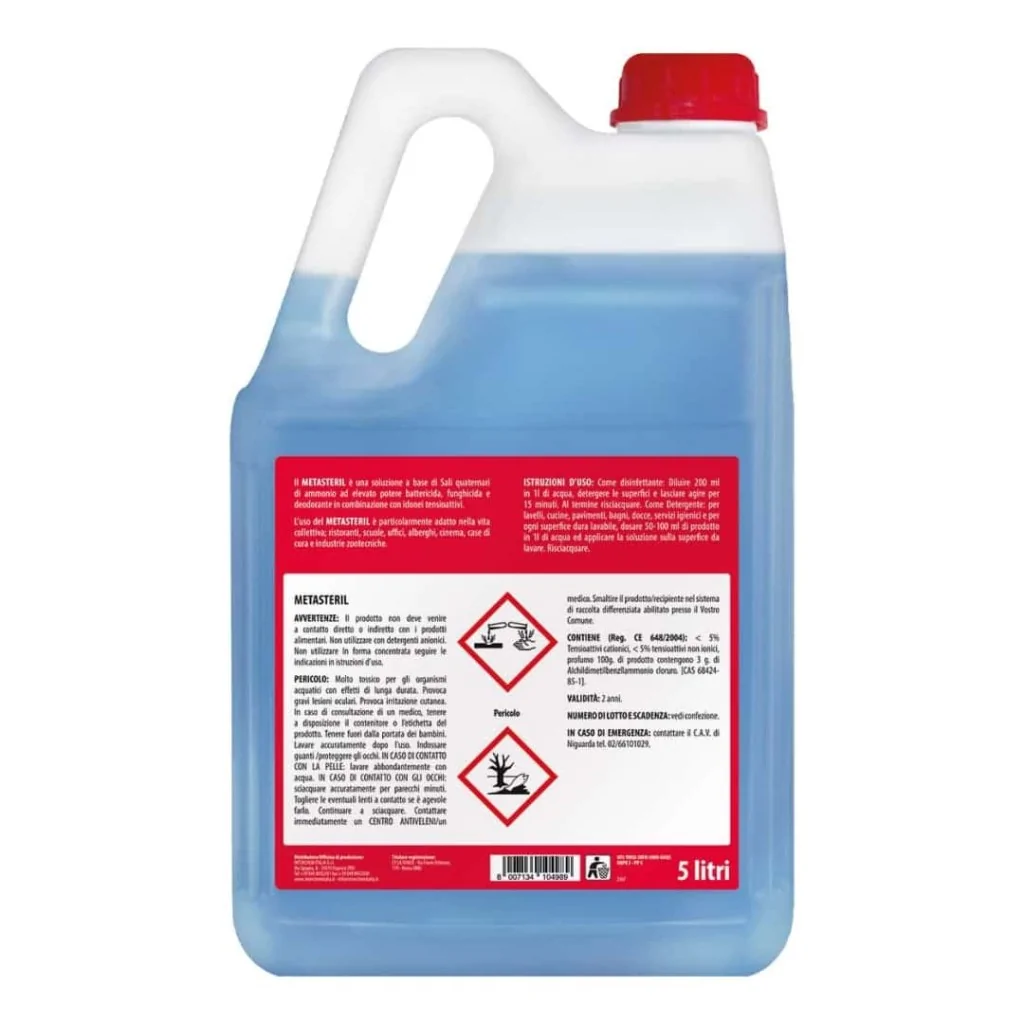 Disinfettante Superfici Metasteril Profumato 5 lt PMC INTERCHEM