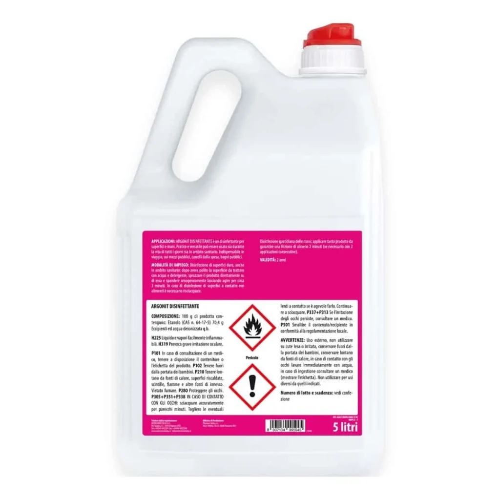 Disinfettante Alcolico Superfici Argonit 5 lt INTERCHEM
