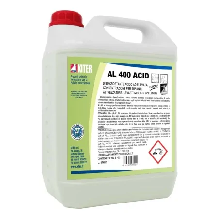 Disincrostante Industria Alimentare AL 400 Acid 5 lt KITER
