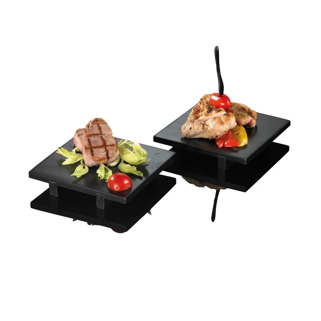 Vassoio Sushi Bamboo Nero 15x15 cm Leone