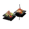 Vassoio Sushi Bamboo Nero 15x15 cm Leone