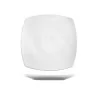 Piatto Portata Piano Tokio Bianco in Porcellana 31x31 cm Saturnia