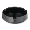 Posacenere Tondo Nero in Plastica Ø 9,5 cm