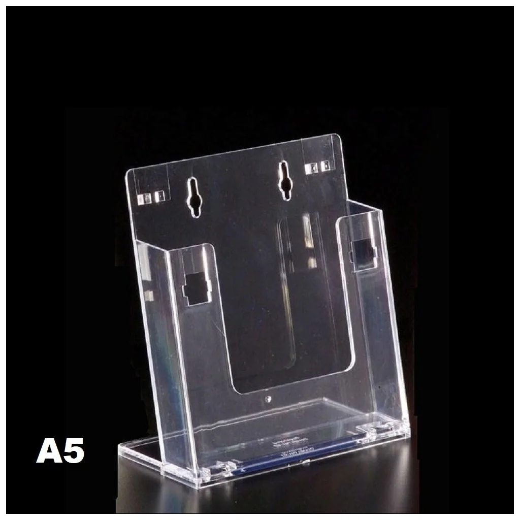 Espositore porta depliant A5 in plexiglass Leone