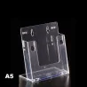 Espositore porta depliant A5 in plexiglass Leone
