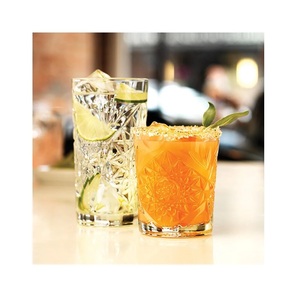 Set 12 Bicchieri bibite Long drinks Libbey Hobstar Cooler 47,3cl vetro