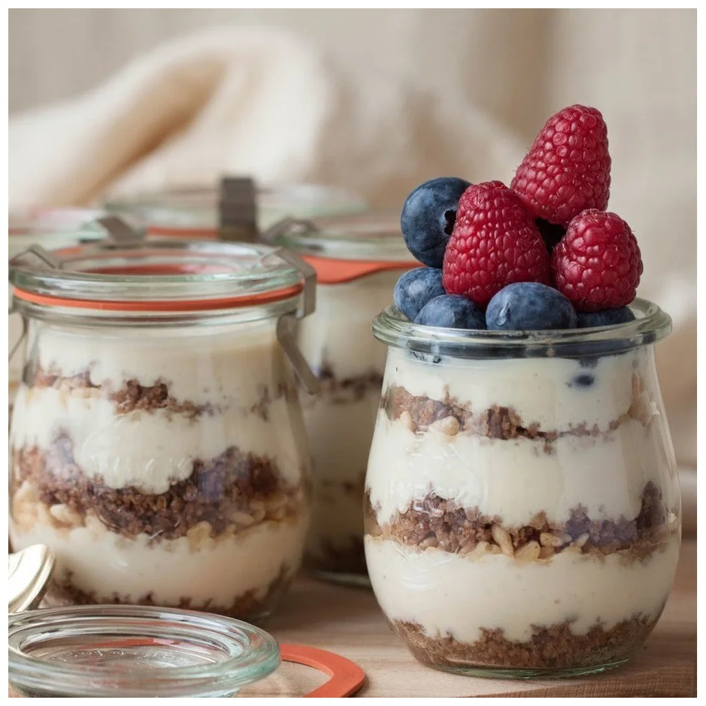 Barattolo Jars da 220 ml in Vetro con Coperchio Weck