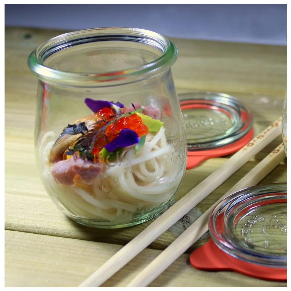 Barattolo Jars da 220 ml in Vetro con Coperchio Weck