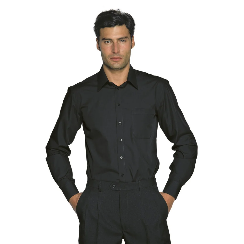 Camicia Cartagena Nera Isacco