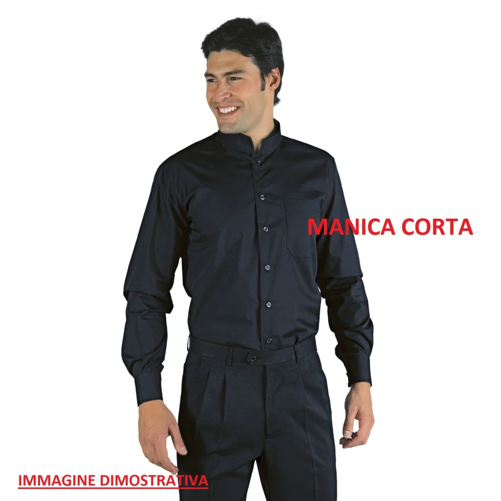 Camicia Unisex Dublino Nera Isacco