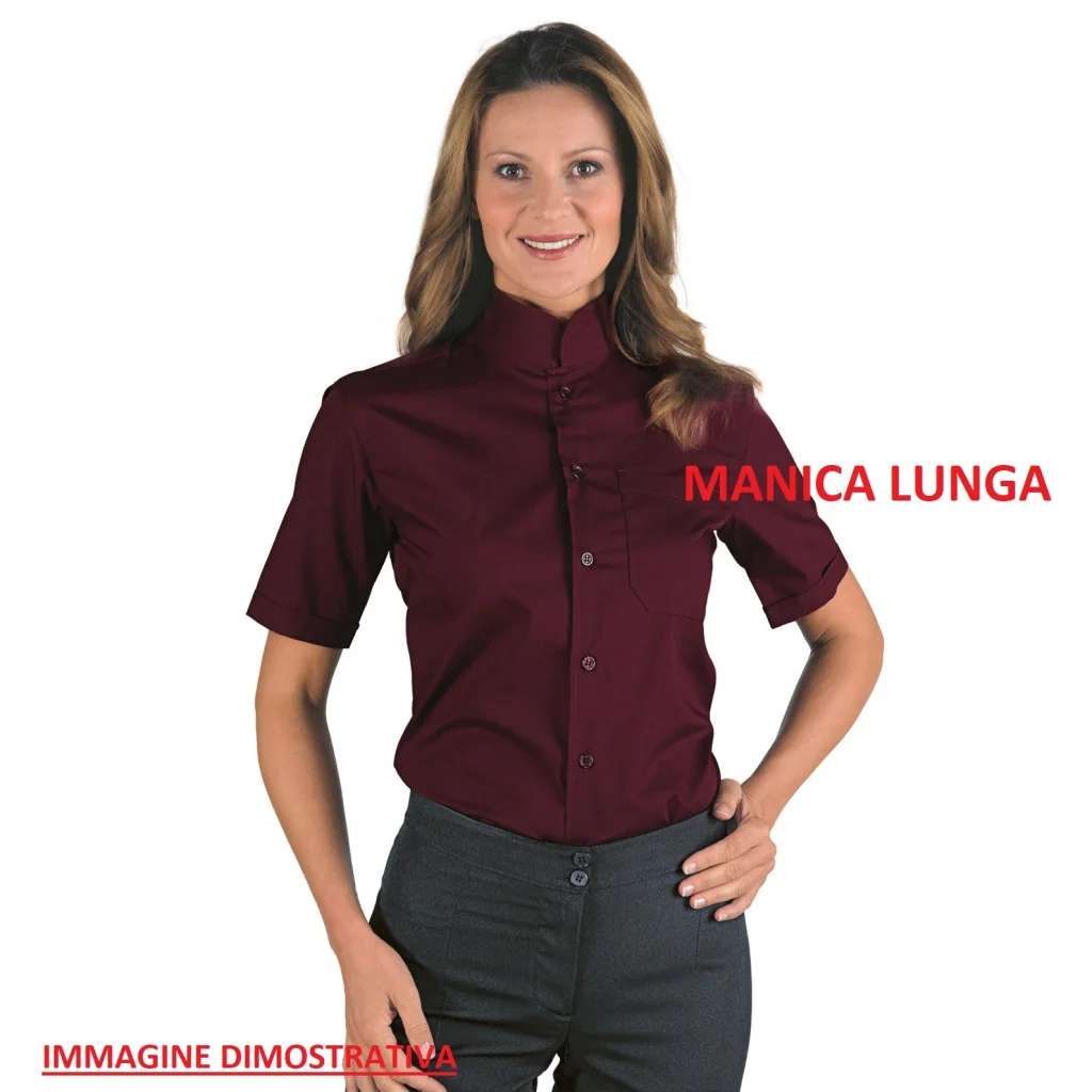 Camicia Unisex Dublino Bordeaux Isacco