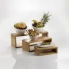 Set Rettangolare 3 Alzate Espositore Buffet Bamboo