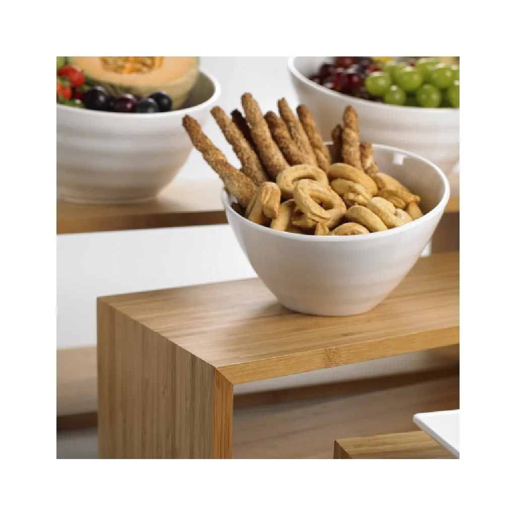 Set Rettangolare 3 Alzate Espositore Buffet Bamboo