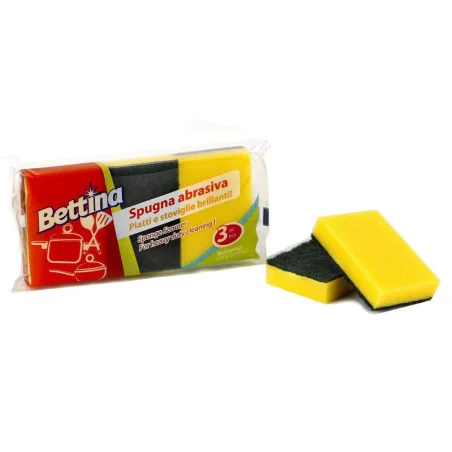 Spugna piatti abrasiva Bettina 3 pz professionale Arix