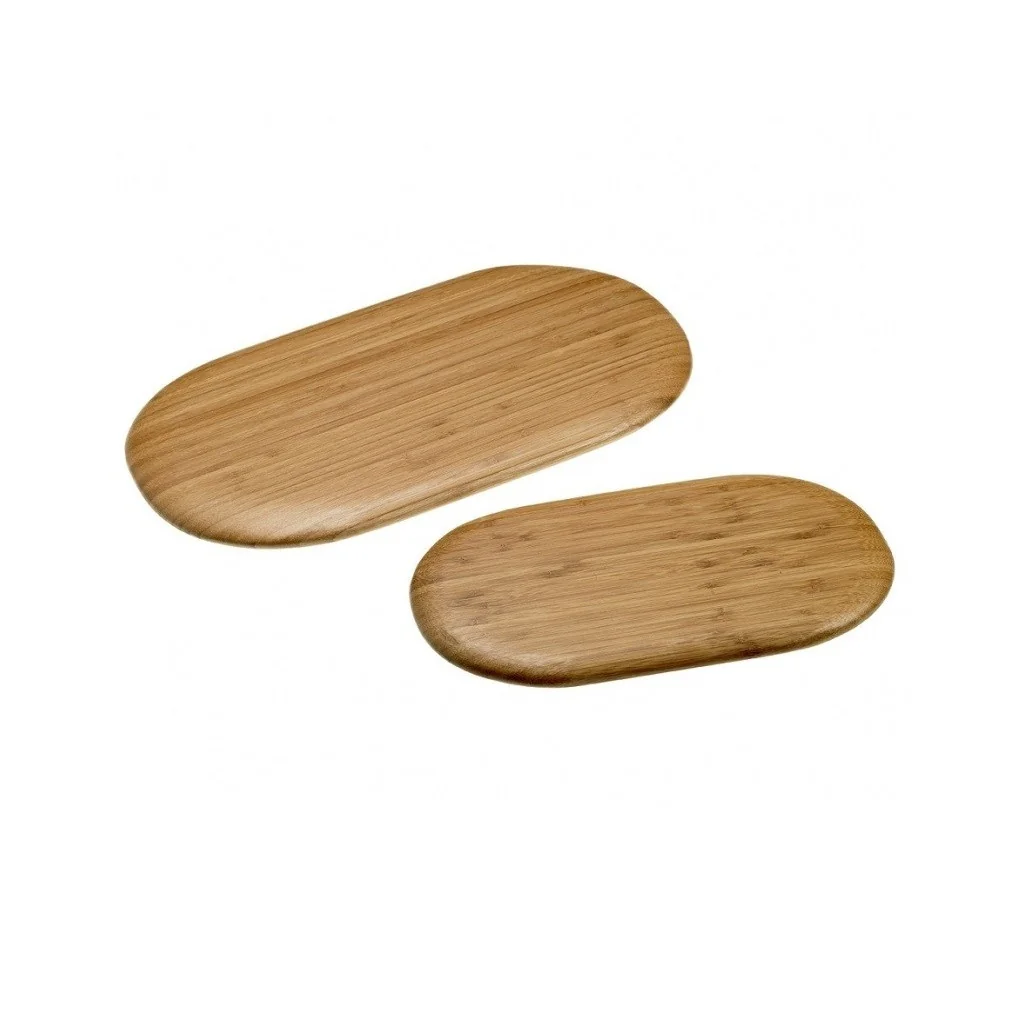 Tagliere Piatto Ovale in Bamboo Naturale 17x30 cm Leone