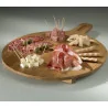 Tagliere Tondo in legno di Bamboo 29 cm con manico Leone