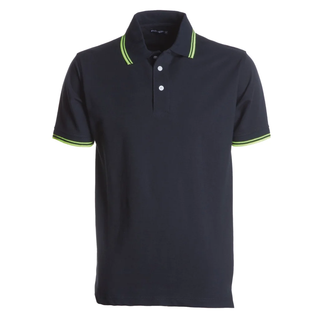 Polo Uomo Skipper Blu e Gialla a Manica Corta Payper