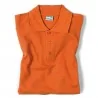 Polo Unisex Arancione manica corta in cotone Isacco