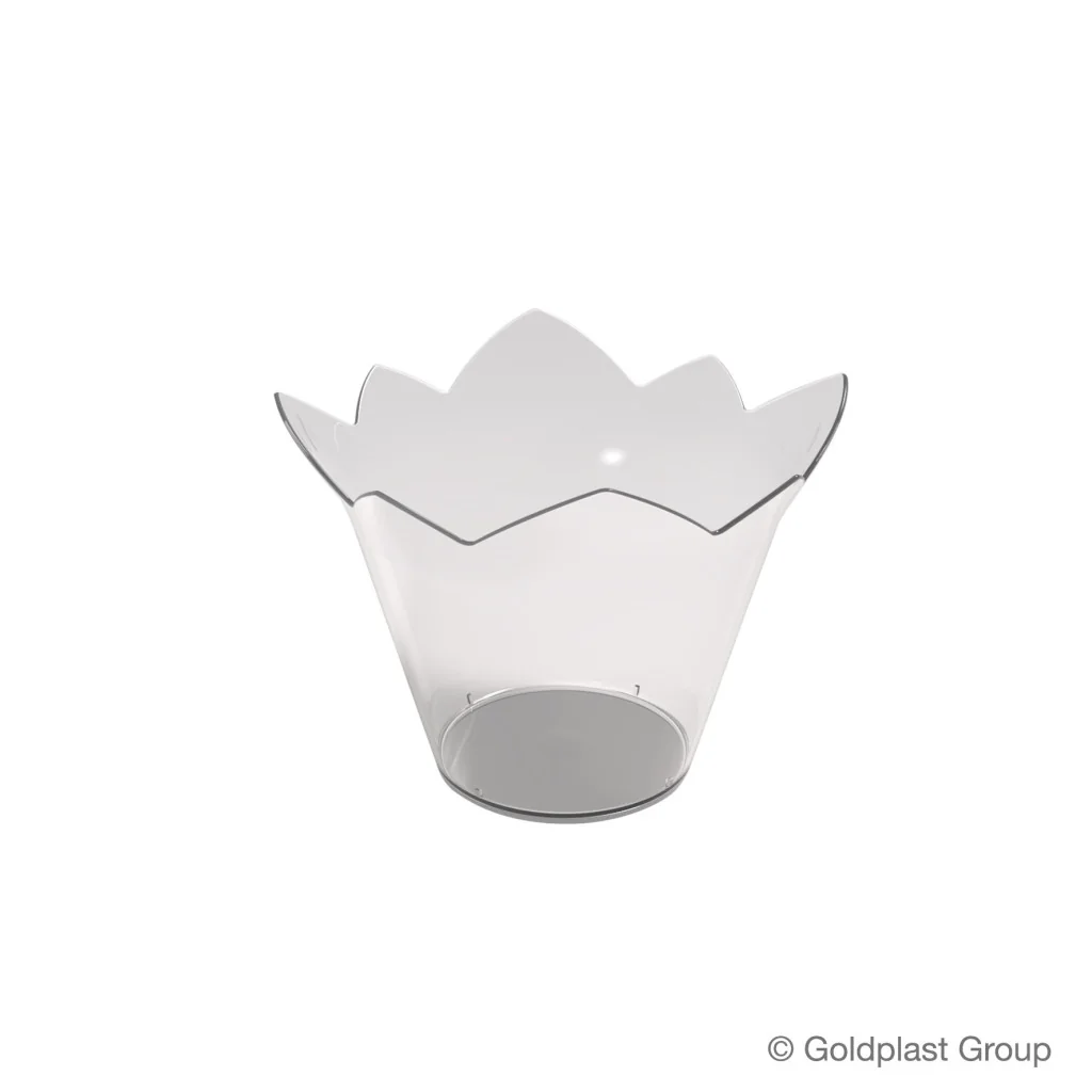 Coppetta Waterlily Trasparente 70cc 25 pz per Finger Food Gold Plast
