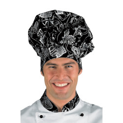 Cappello Cuoco Tortuga Nero Regolabile in cotone Isacco