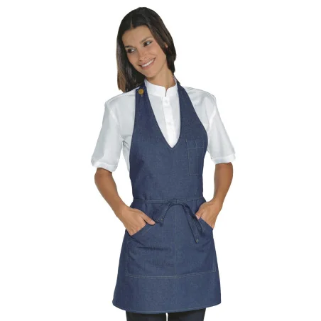 Grembiule Bistro Blu Jeans Isacco