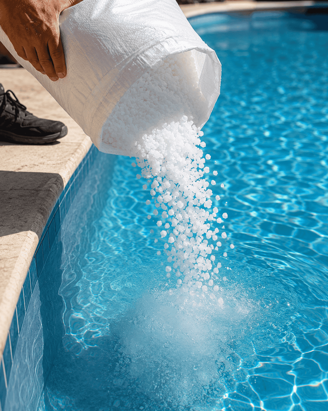 Sale a cristalli grossi per piscine con clorazione salina