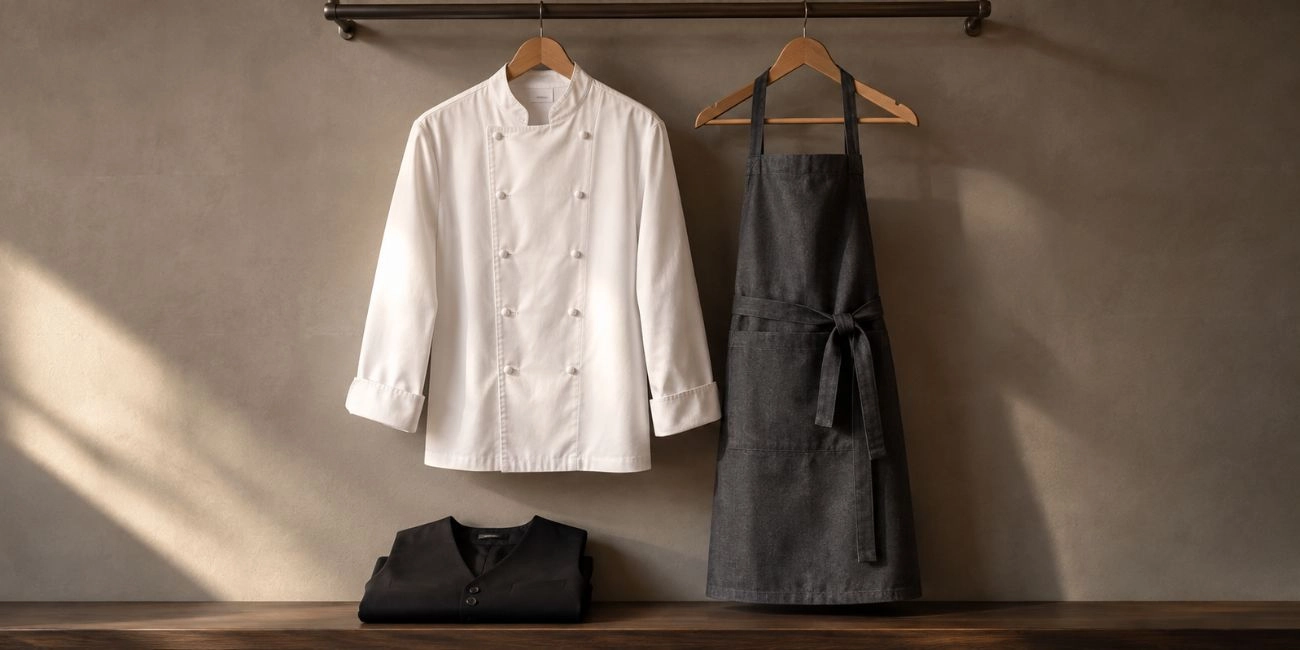 Giacca da cuoco e grembiule professionali: abbigliamento da lavoro per ristoranti e hotel