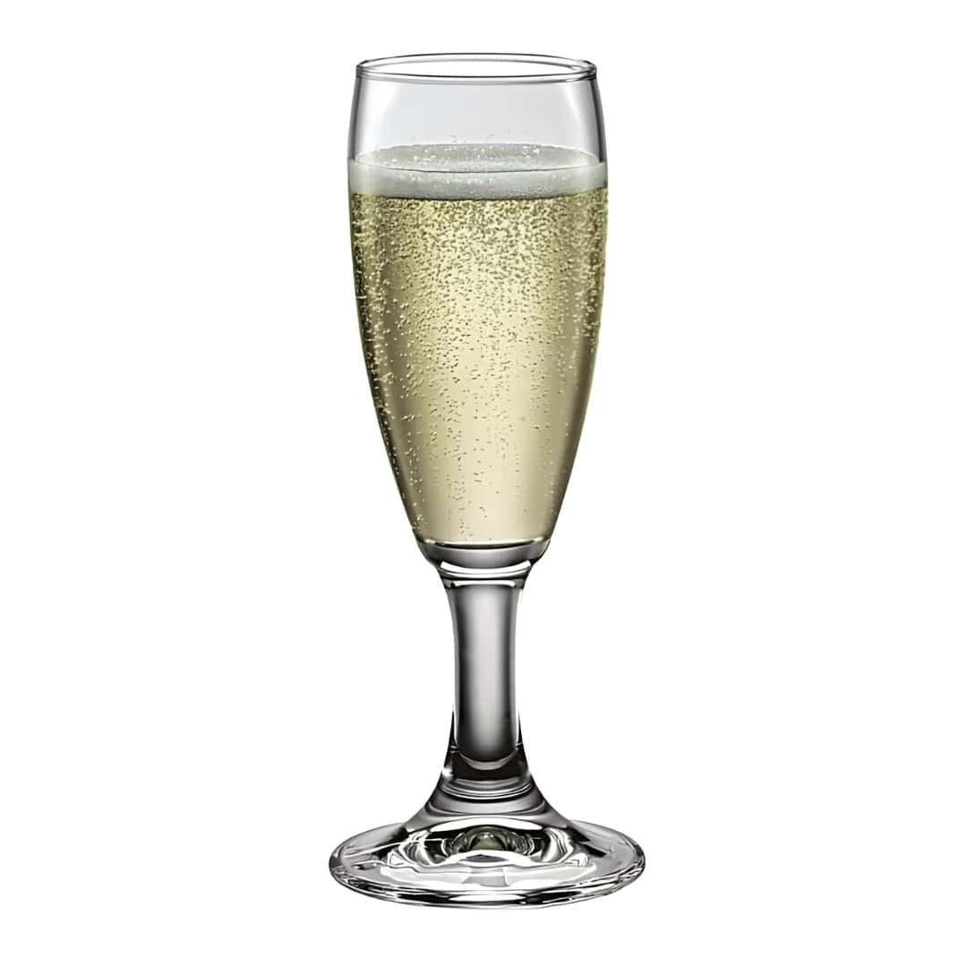 thumbnail image 2 of Bormioli Rocco Calypso Champagne Flutes – Set Of 6, 11.3cl, Dishwasher Safe, Classic Italian Glassware 2 of 5